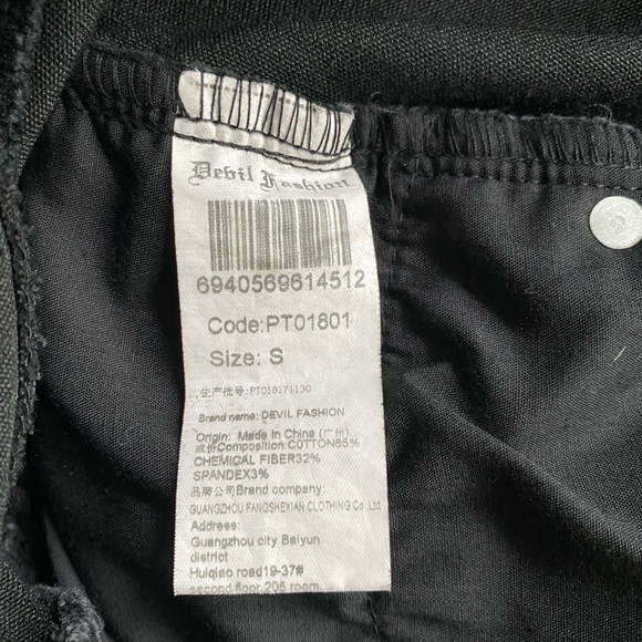 Devil Fashion jeans pants goth punk rock emo size Small ~ - Picture 9 of 9